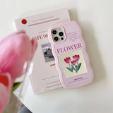 Boogzel Apparel Pink Tulips iPhone Case, view 5