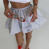 Boogzel Apparel Pinstripe Balloon Skirt, view 3