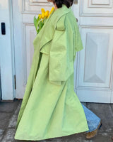 Boogzel Apparel Pistachio Ice Cream Trench Coat, view 4