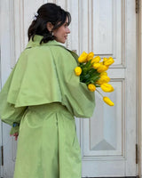 Boogzel Apparel Pistachio Ice Cream Trench Coat, view 5