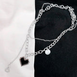 Boogzel Apparel Pixel Heart Necklace, view 3