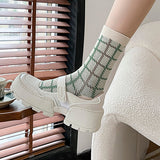 Boogzel Apparel Plaid Crew Socks, view 4
