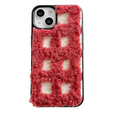 Boogzel Apparel Plaid Fuzzy iPhone Case, view 6