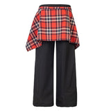 Boogzel Apparel Plaid Shirt-Tied Baggy Trousers, view 3