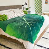 Boogzel Apparel Plant Mom Aesthetic Leaf Blanket, view 3