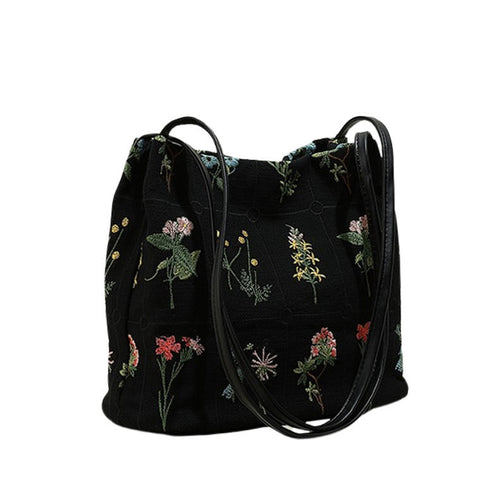 Boogzel Apparel Plant Mom Aesthetic Flower Embroidery Bag