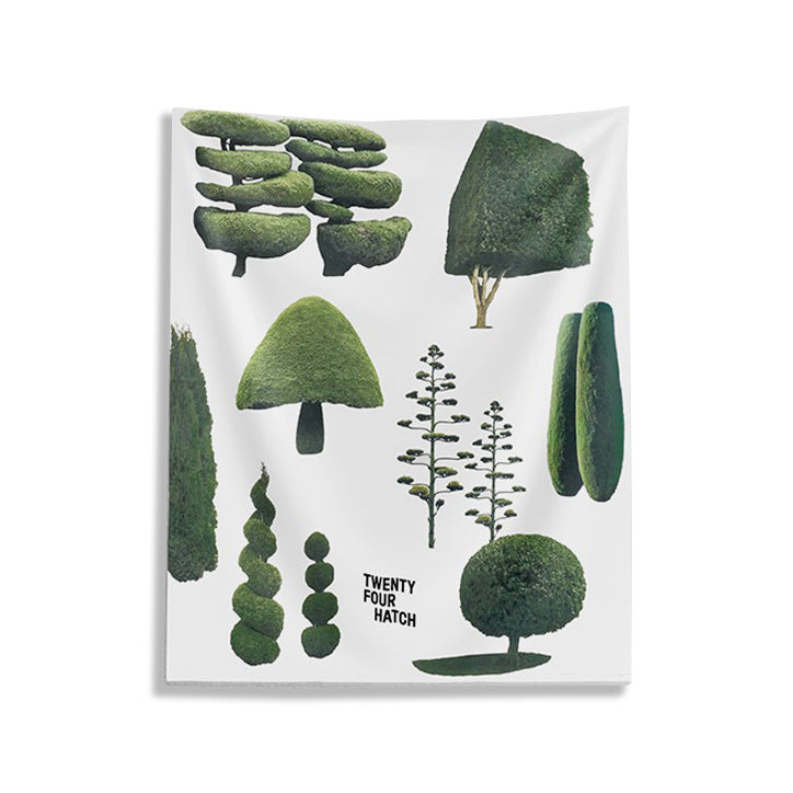 Boogzel Apparel Plant Mom Aesthetic Trees Wall Tapestry