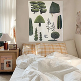 Boogzel Apparel Plant Mom Aesthetic Trees Wall Tapestry, view 2