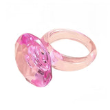 Boogzel Apparel Plastic Diamond Indie Ring, view 2