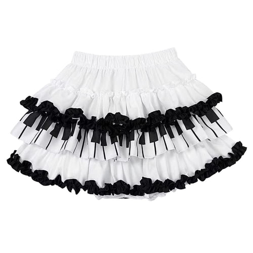 Boogzel Apparel Play Me Something Piano Ruffle Mini Skirt