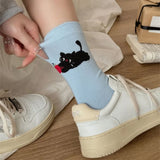 Boogzel Apparel Playful Cat Crew Socks, view 5