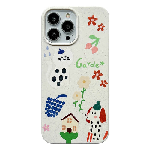 Boogzel Apparel Playful Paws & Petals iPhone Case
