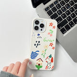 Boogzel Apparel Playful Paws & Petals iPhone Case, view 3