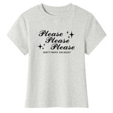 Boogzel Apparel Please Don’t Y2K Baby Tee, view 2