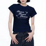 Boogzel Apparel Please Don’t Y2K Baby Tee, view 3