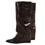 Boogzel Apparel Pointed-Toe Boots with Wide Calf, view 2