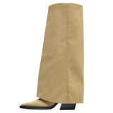 Boogzel Apparel Pointed Toe Wide Calf Boots, view 2