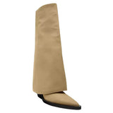 Boogzel Apparel Pointed Toe Wide Calf Boots, view 3