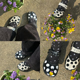 Boogzel Apparel Polka Dot Buckle Strap Tabi Shoes, view 5