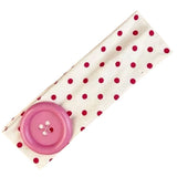 Boogzel Apparel Polka Dot Button Headband, view 6