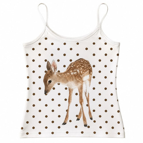 Boogzel Apparel Polka Dot Deer Tank Top