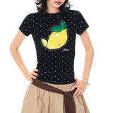 Boogzel Apparel Polka Dot Fruit T-Shirt, view 4