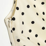 Boogzel Apparel Polka Dot One Shoulder Ruffle Top, view 4