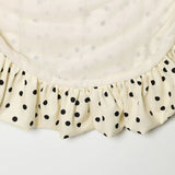 Boogzel Apparel Polka Dot One Shoulder Ruffle Top, view 5