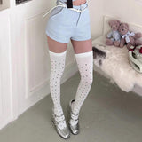 Boogzel Apparel Polka Dot Over-the-Knee Stockings, view 3