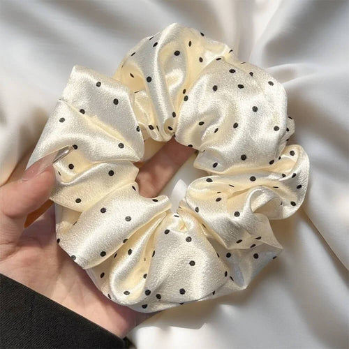 Boogzel Apparel Polka Dot Satin Scrunchie