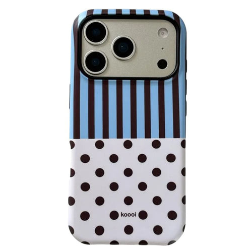 Boogzel Apparel Polka Dot & Stripes iPhone Case