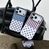 Boogzel Apparel Polka Dot & Stripes iPhone Case, view 4