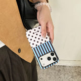 Boogzel Apparel Polka Dot & Stripes iPhone Case, view 5