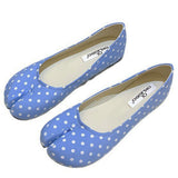 Boogzel Apparel Polka Dot Tabi Ballet Flats, view 3