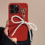 Boogzel Apparel Pop of Red Bowknot iPhone Case, view 2