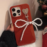 Boogzel Apparel Pop of Red Bowknot iPhone Case, view 5