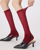 Boogzel Apparel Pop Of Red Knee Socks, view 3