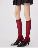 Boogzel Apparel Pop Of Red Knee Socks, view 4