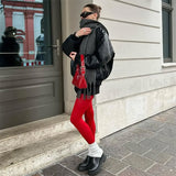 Boogzel Apparel Pop Of Red Tights, view 6