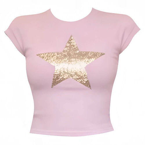 Boogzel Apparel Pop Star Y2K Baby Tee