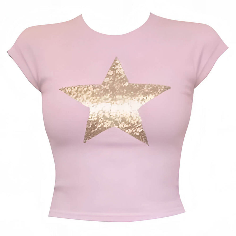 Boogzel Apparel Pop Star Y2K Baby Tee