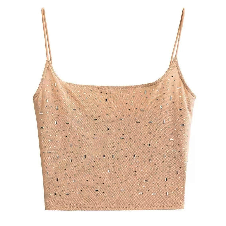 Boogzel Apparel Popstar Personality Rhinestone Tank Top