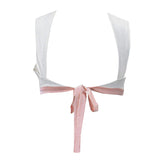 Boogzel Apparel Portrait Mode Satin Bow Tie Top, view 2