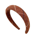 Boogzel Apparel Preppy Aesthetic Plaid Headband, view 3