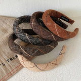 Boogzel Apparel Preppy Aesthetic Plaid Headband, view 6