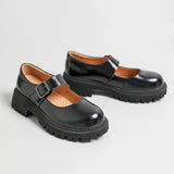 Boogzel Apparel Preppy Aesthetic Platform Sandals, view 4