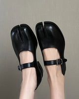 Boogzel Apparel Preppy Aesthetic Tabi Mary Jane Sandals, view 2