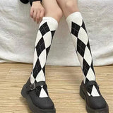 Boogzel Apparel Preppy Argyle High Socks, view 5