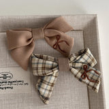 Boogzel Apparel Preppy Bow Embroidery Hair Bow Set, view 4