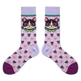Boogzel Apparel Preppy Cat Print Socks, view 3